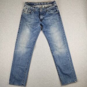 GUESS Jeans Vintage Y2K Relaxed Straight Men's W30 L32 Mid Rise Light Wash